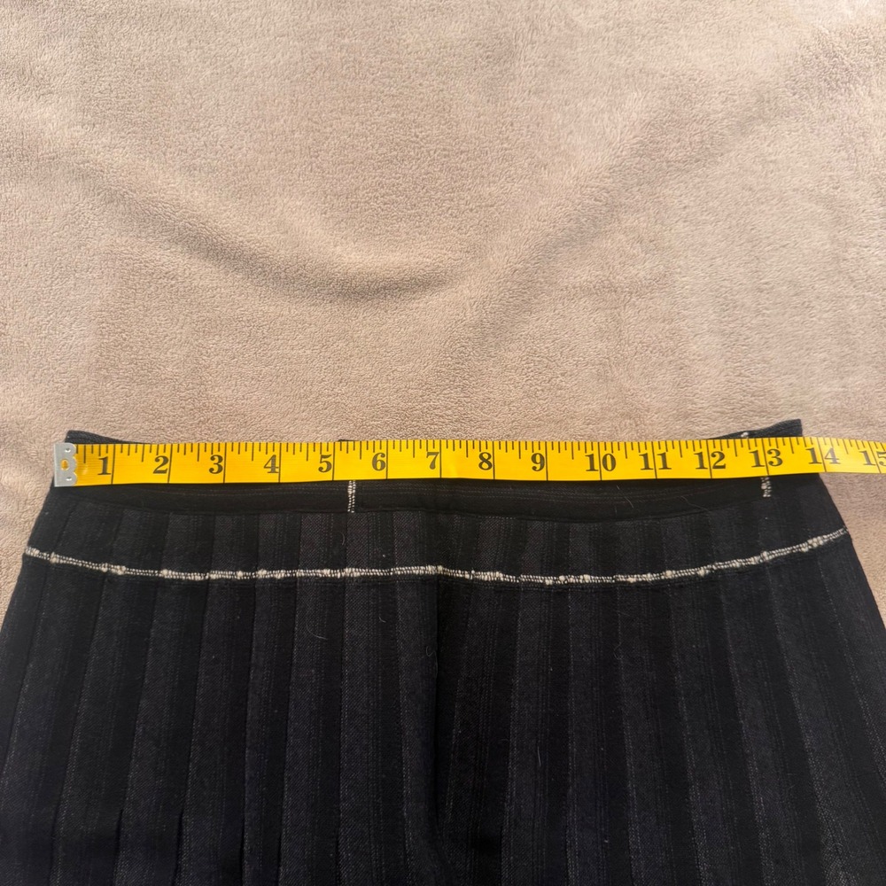 Vintage Pendleton 100% Virgin Wool Pleated Midi Skirt Dark Academia Sz S *FLAW - Picture 8 of 11
